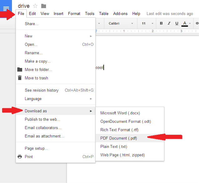Convert Google DOCS To PDF For Free Quick Method