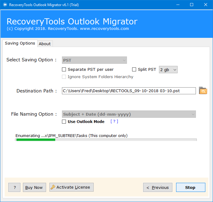 Convertire OST in PST