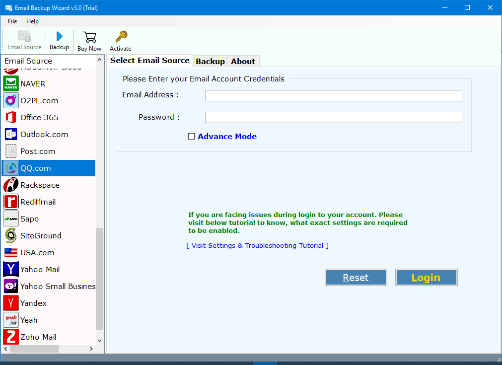 Qq Mail Backup Tool Export Qq Com Mail To Outlook Pdf Exchange Server Msg Eml Mbox