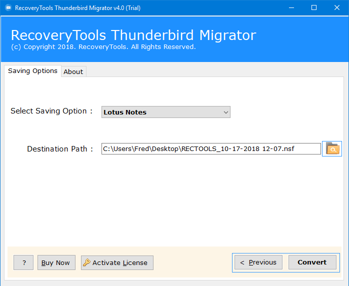 thunderbird import lotus notes nsf