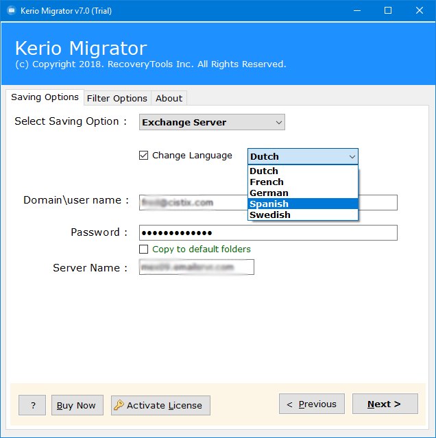 wie kerio zu Exchange zu migrieren