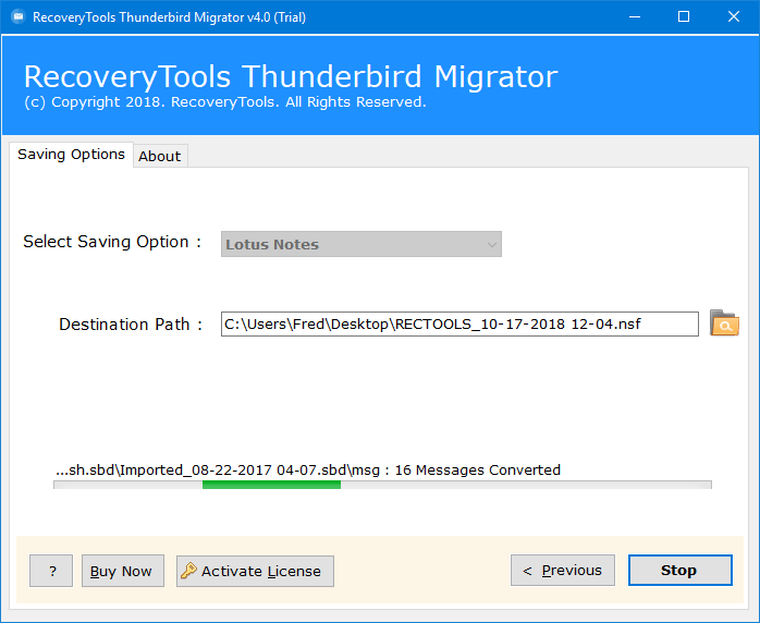 thunderbird import lotus notes emails