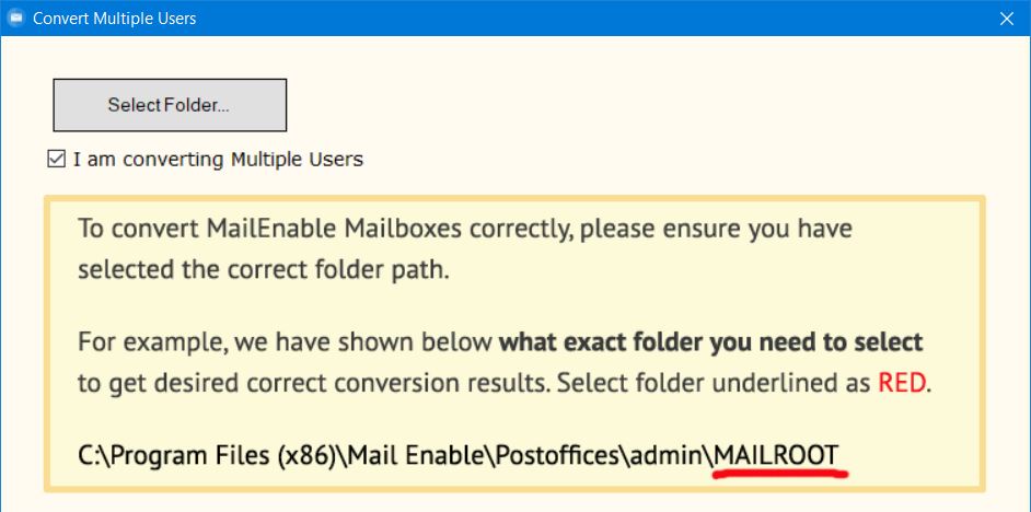 i am converting multiple mailenable users