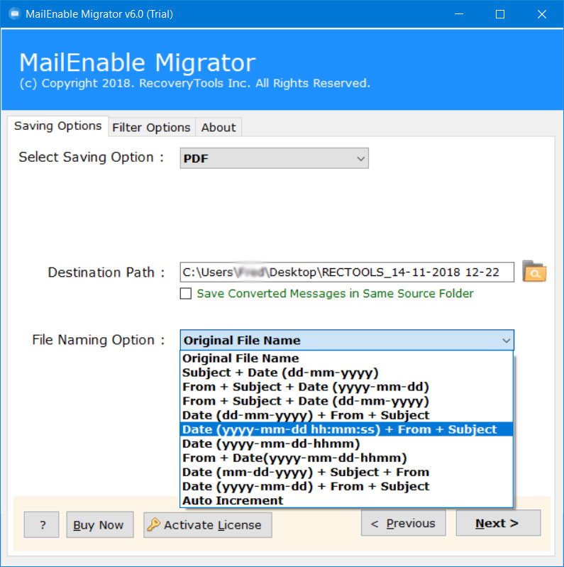 mailenable export to pdf