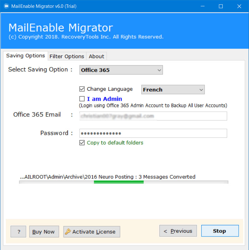 mailenable to outlook.com
