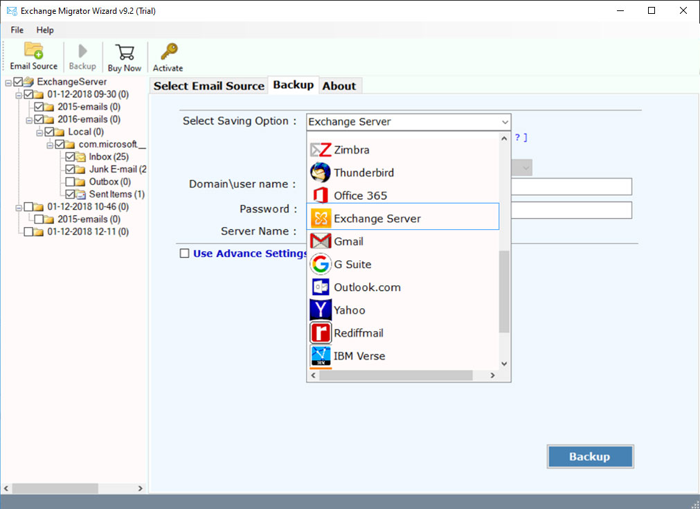Migrate email from office 365 to exchange