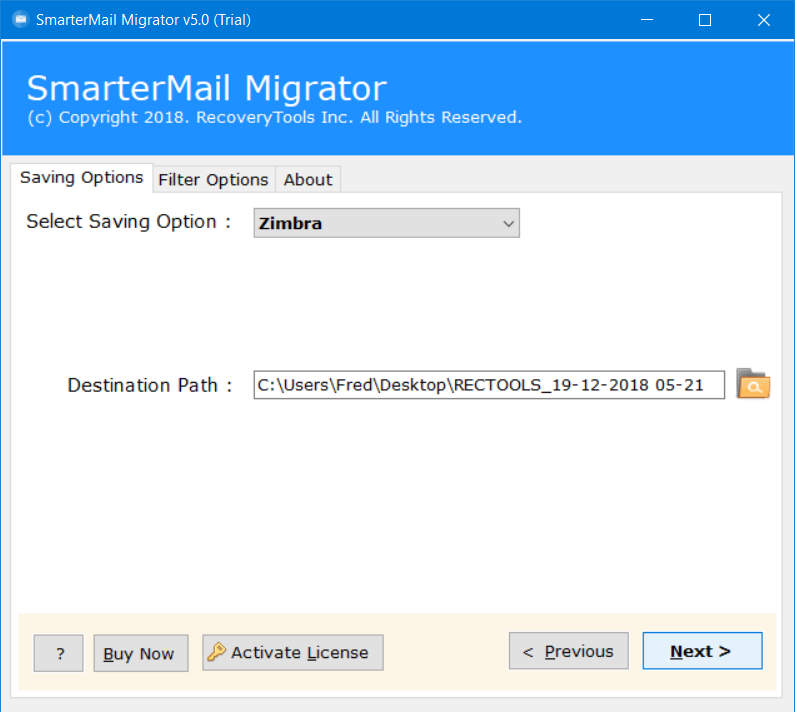 export smartermail to zimbra