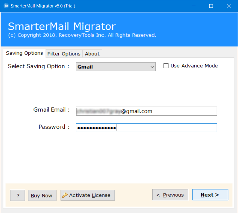export smartermail to gmail