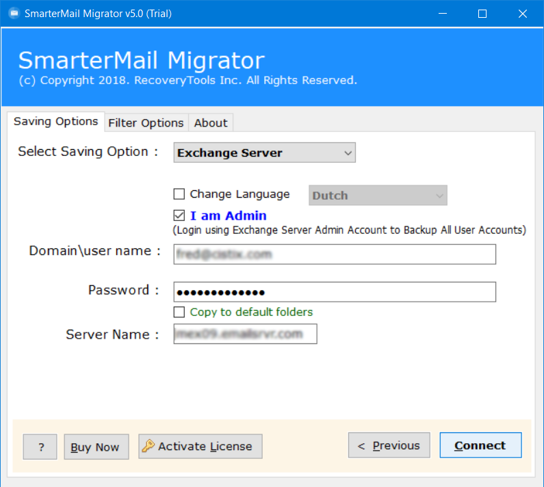 migrate from smartermail to exchange