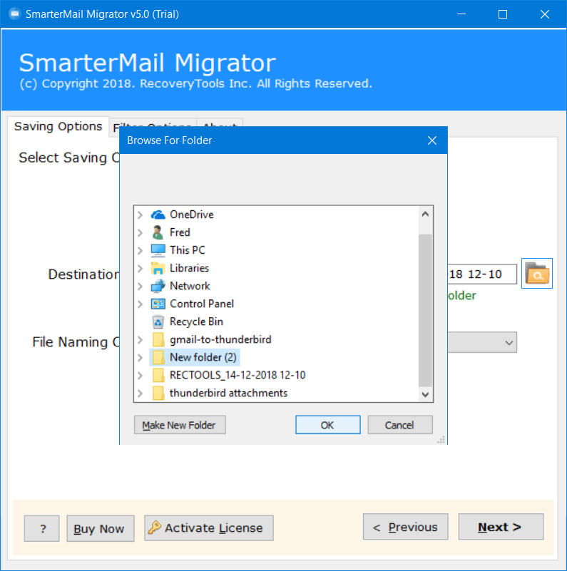 transfer smartermail to pdf