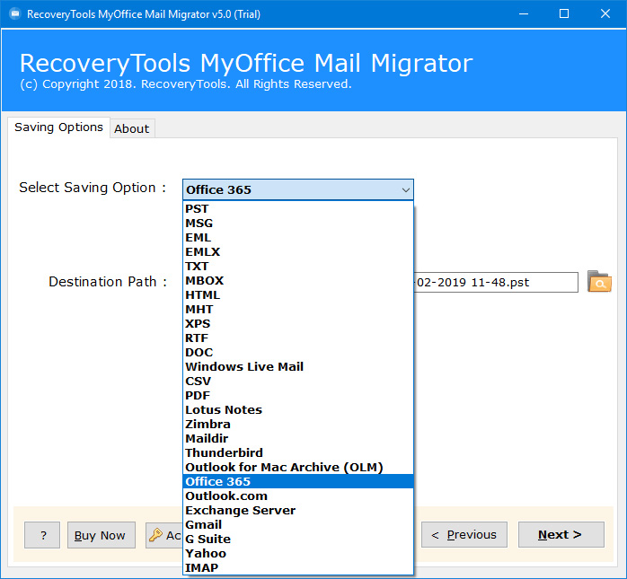 myoffice mail to office 365