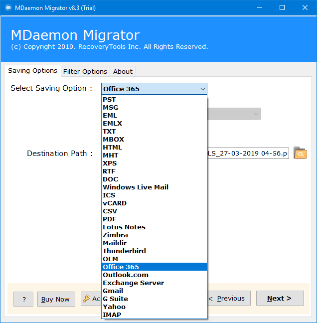mdaemon to office 365