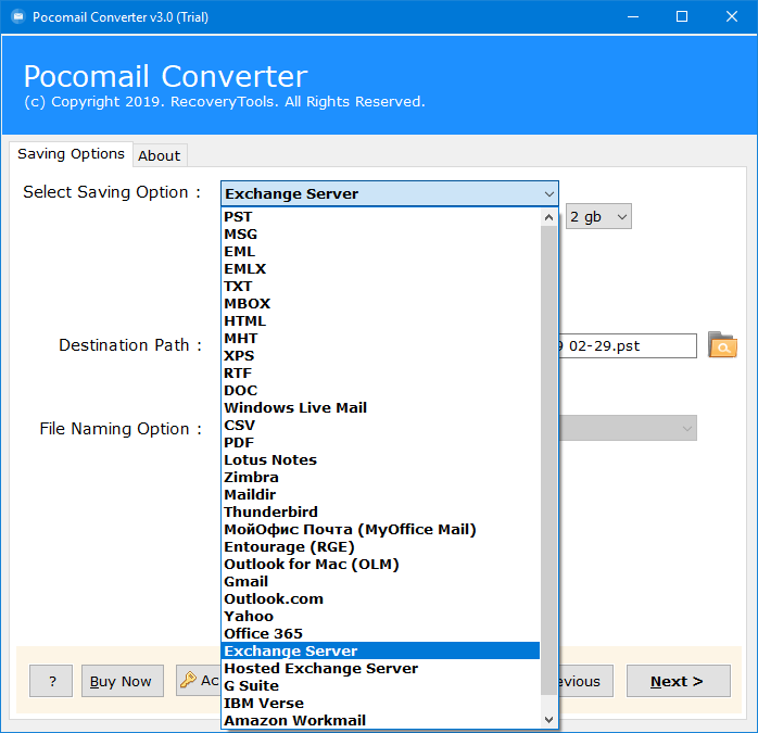pocomail to office 365