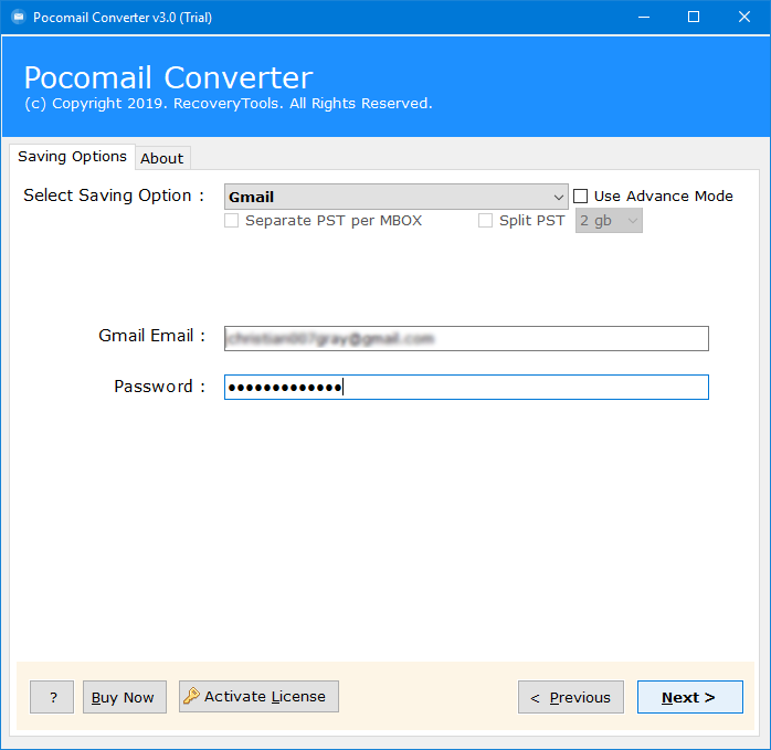 pocomail to google apps