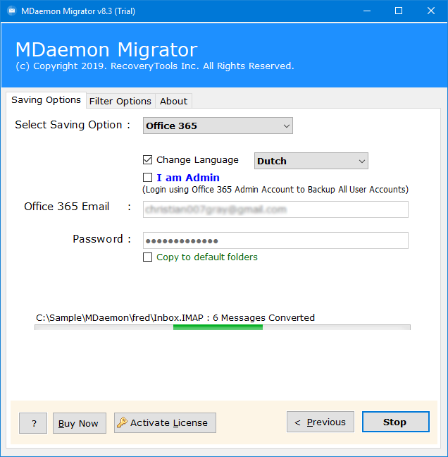 select mailenble migrator