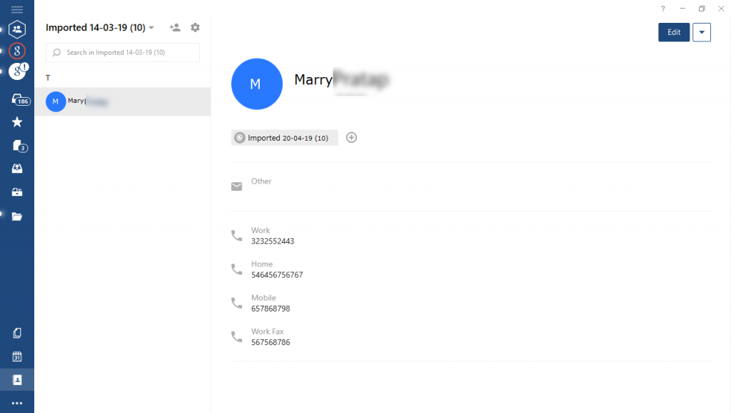 import contacts to mailbird