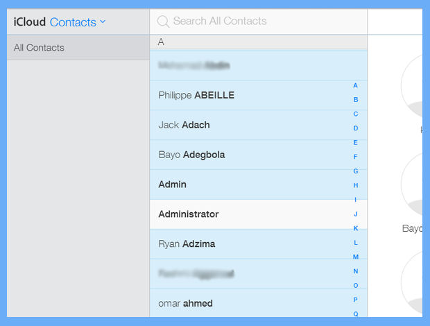 sync contacts with iphone
