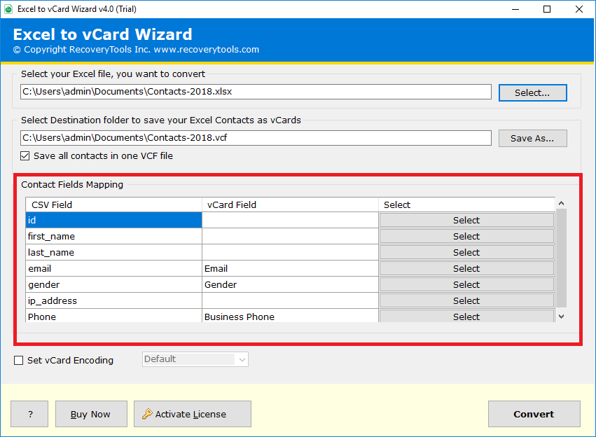 import excel contacts to mac address book