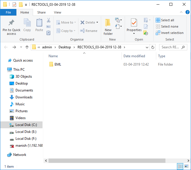 print eml files