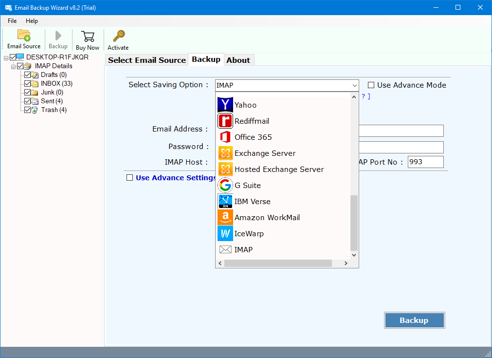 how to transfer emails from one account to another