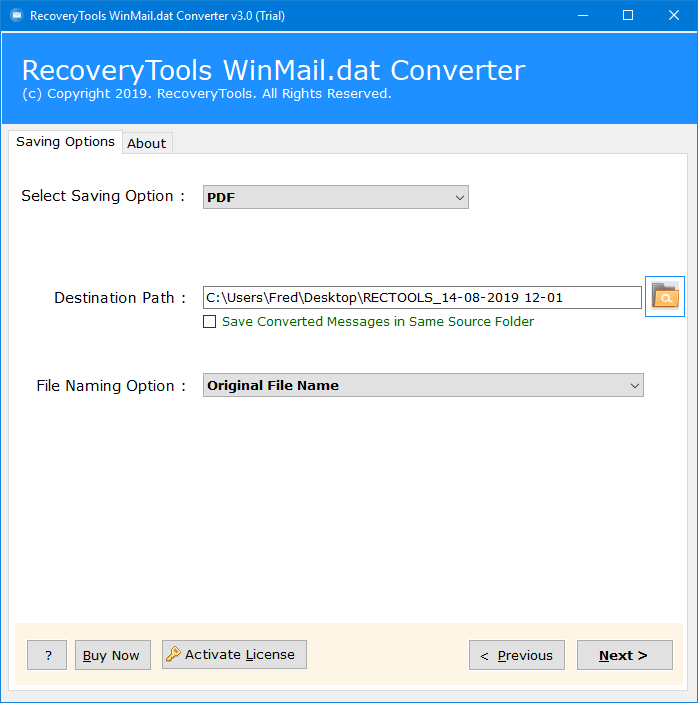 winmail.dat files to pdf converter