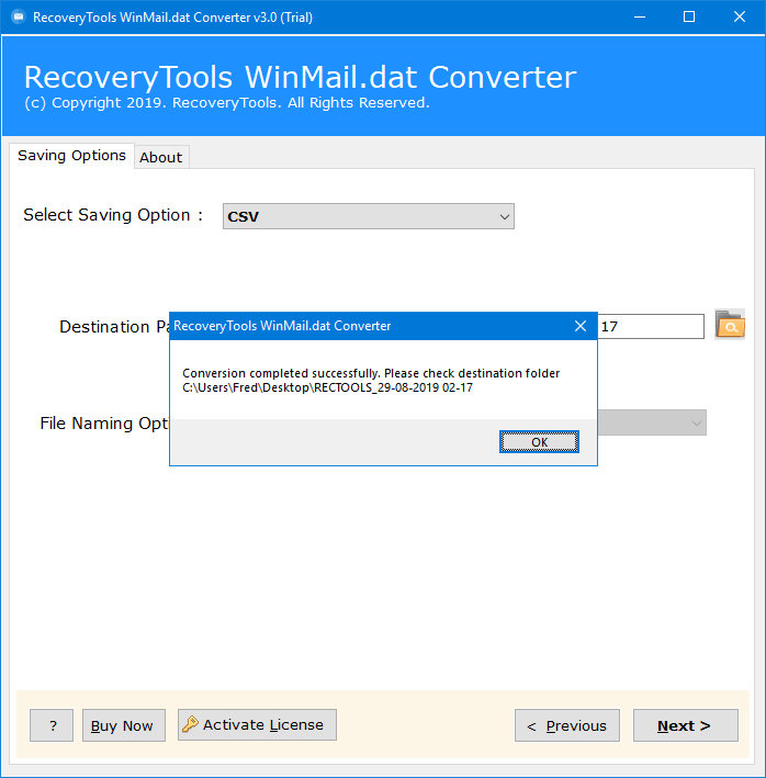 convert winmail.dat file to excel
