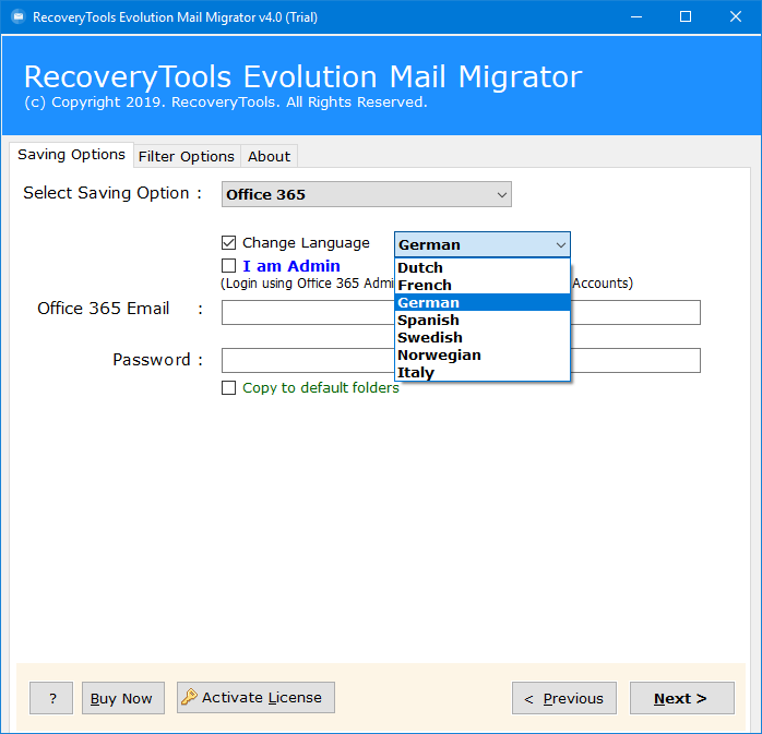 connect evolution to office 365