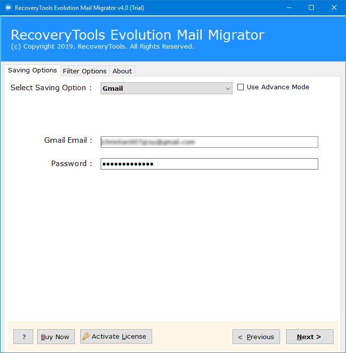 evolution email to g suite