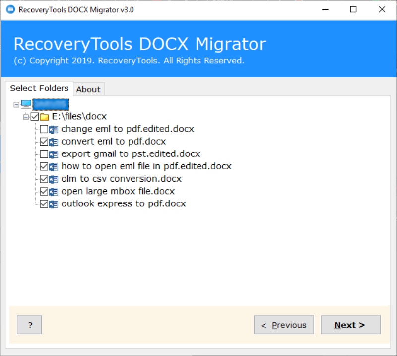 choose Word DOC/ DOCX files