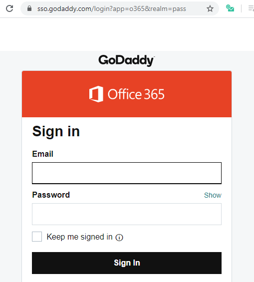 godaddy-office365-login