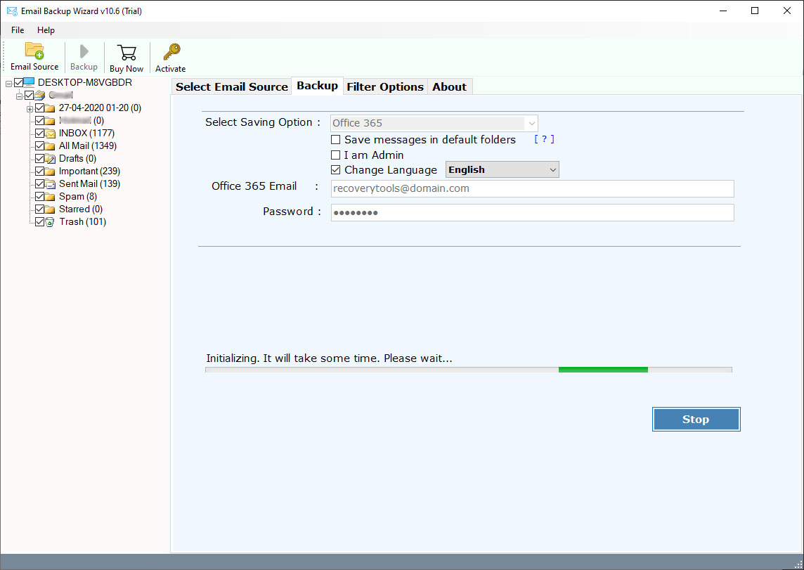 Amazon WorkMail to Office 365 Migration