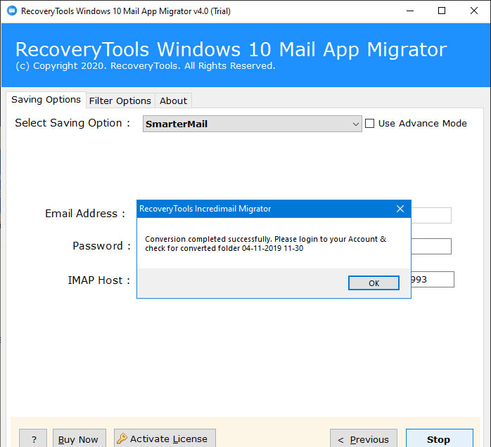 migration process completed