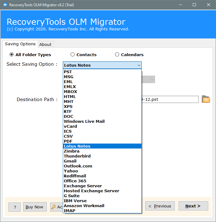 olm to lotus notes