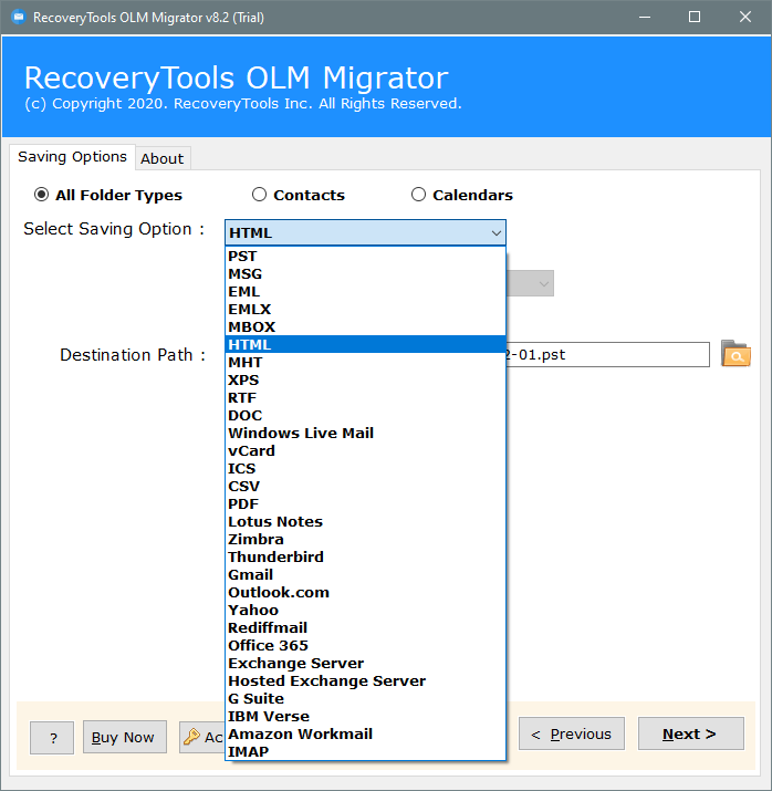 olm to html 