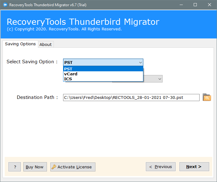 thunderbird export address book vcf