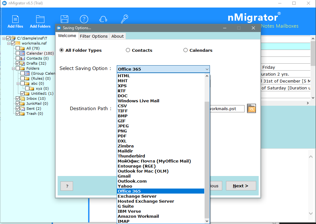 migrate nsf to office 365