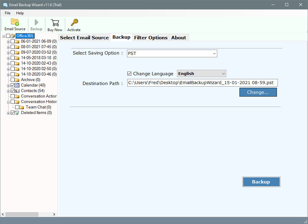cpanel email backup & restore