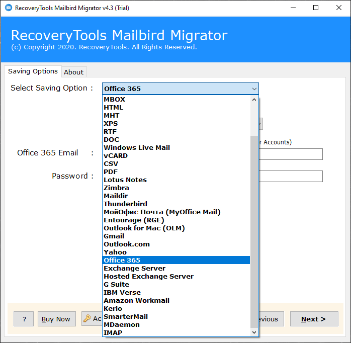 office 365 mailbird