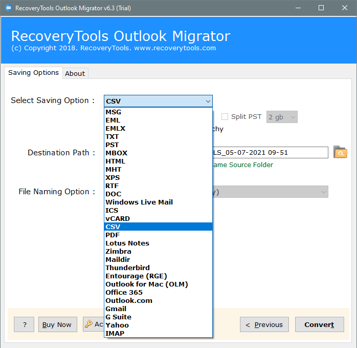 convert ost file to csv