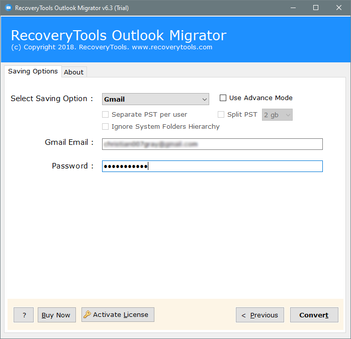 migrate ost to g suite account