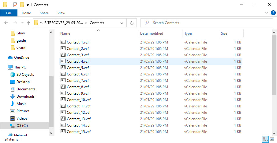 resultant vcf files