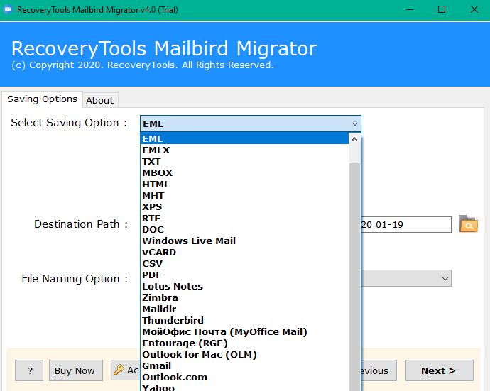mailbird ics file