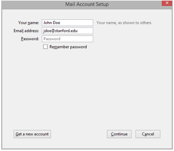 add mail account option