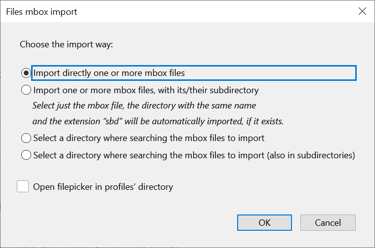 choose the first import option