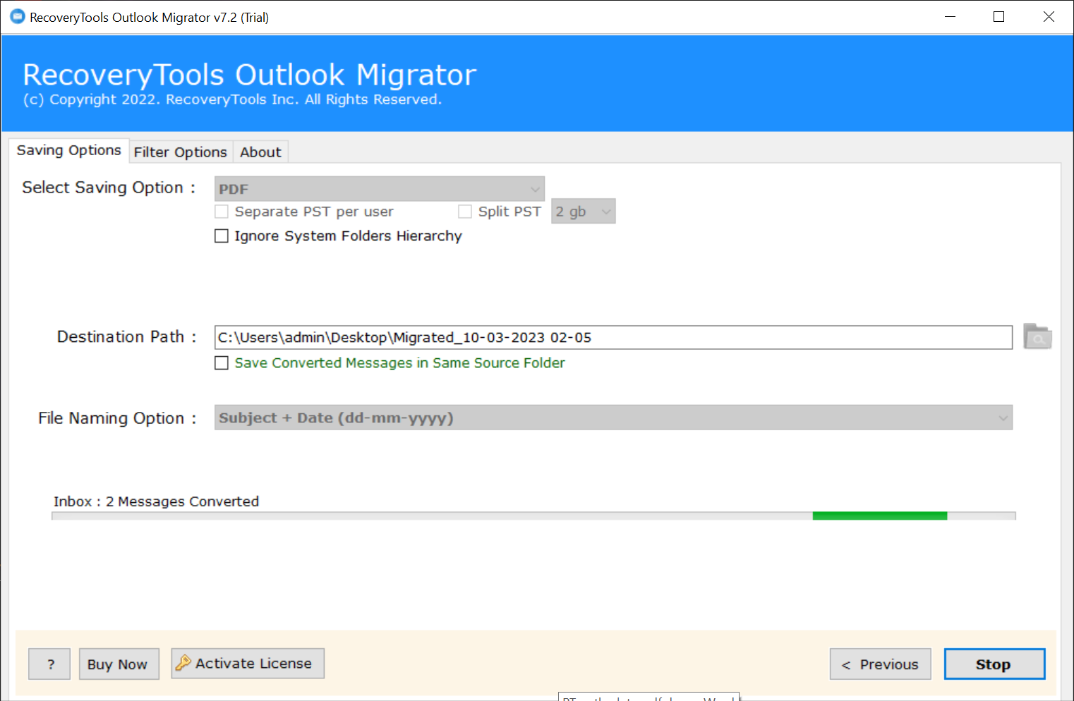 convert outlook email to pdf
