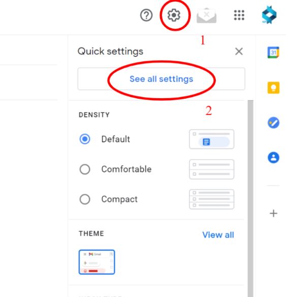 go to the settings