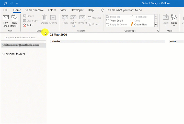 Open PST in Outlook - Animated Guide