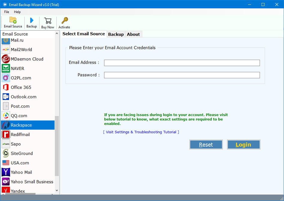rackspace backup tool export rackspace email to pst office 365 gmail rackspace com