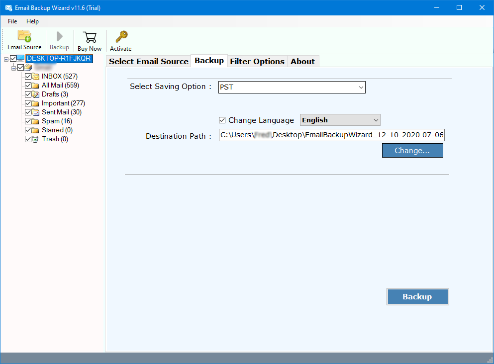 required email folders
