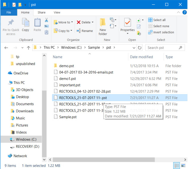 import eml files to thunderbird